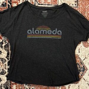 Black Alameda Graphic Women's Top